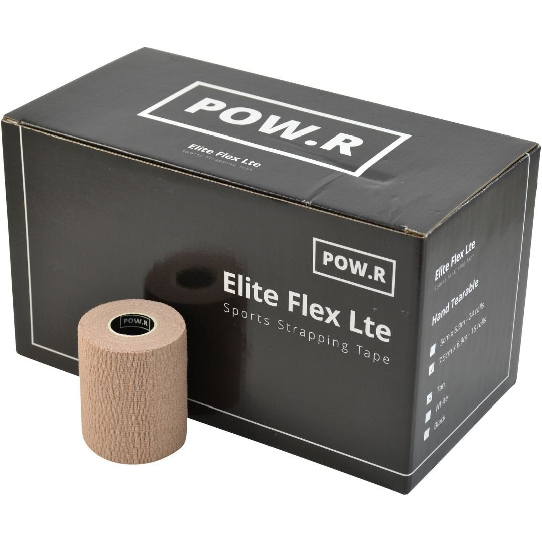 POW.R E.A.B Lite Hand Tearable Tan 7.5cm x 6.9m – Hand, Wrist & Thumb Supports
