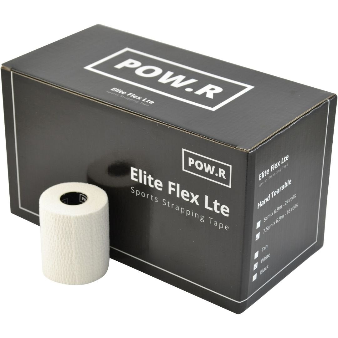 POW.R E.A.B Lite Hand Tearable White 7.5cm x 6.9m – Hand, Wrist & Thumb Supports