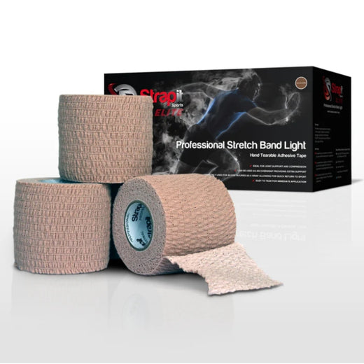 Strapit 75mm Professional Hand Tearable Stretch Band Light Tan 6.9m Roll – Hand, Wrist & Thumb Supports