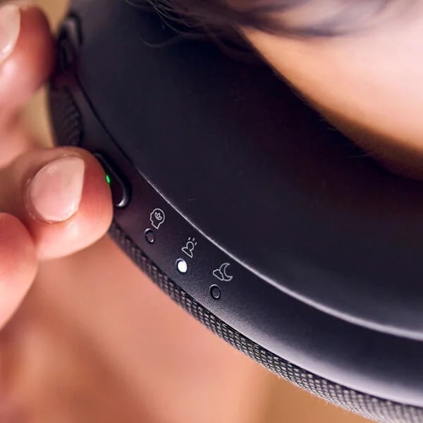 Therabody Smart Goggles folded for travel