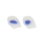 DeRoyal Silicone Heel Cups, pair of silicone heel cushions with blue centre pad