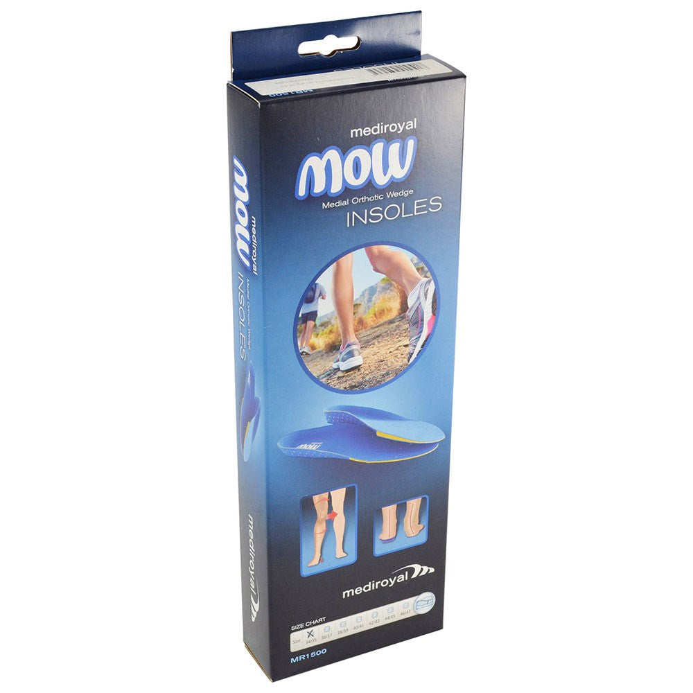 MediRoyal MOW Insole, underside view showing medial post