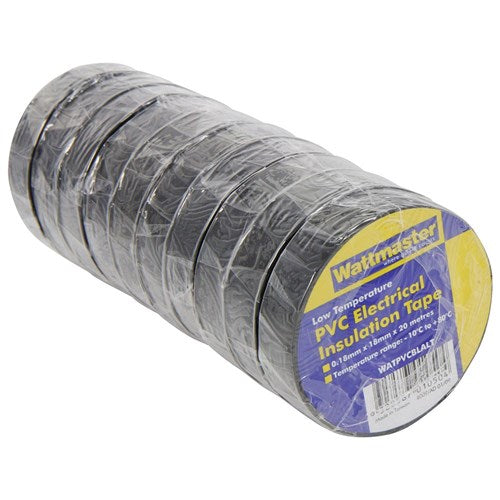 Sideline PVC Tape 20m rolls, pack of 10, in assorted colours
