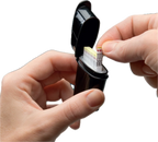 Accu-Chek Guide test strips in use