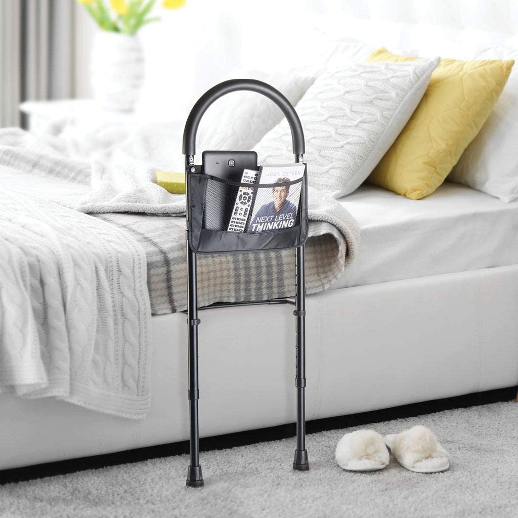 Height Adjustable Hand Bed Rail with Pouch – Image 4