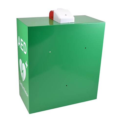 AED Green Wall Cabinet open view