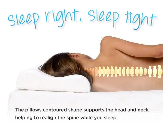 Orthopaedic contour pillow for neck pain relief