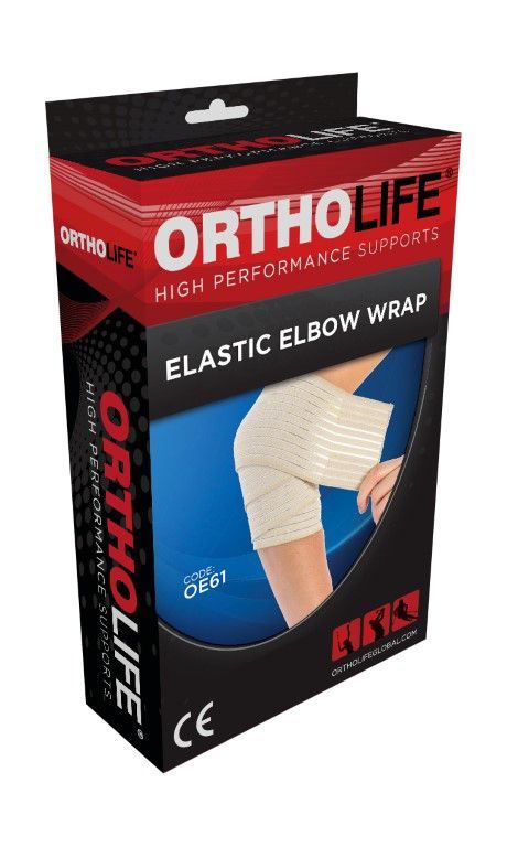 Ortholife Elastic Elbow Wrap / Universal / Tan – product image 2