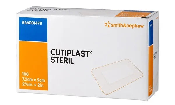 Smith & Nephew Cutiplast Sterile Wound Dressing 7.2cm x 5cm 100 Pack - rehabilitation and recovery product