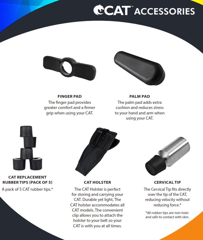 JTECH CAT Adjuster accessory tips and holster