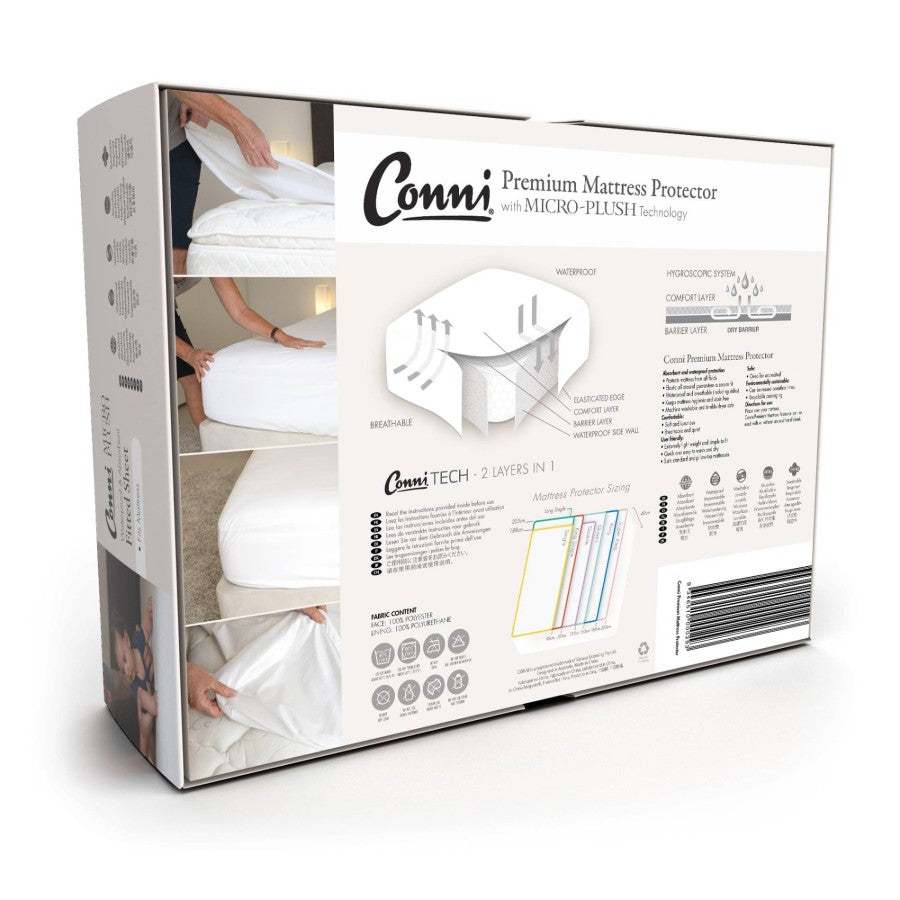 Conni Micro-Plush - King Single Waterproof Fitted Sheet