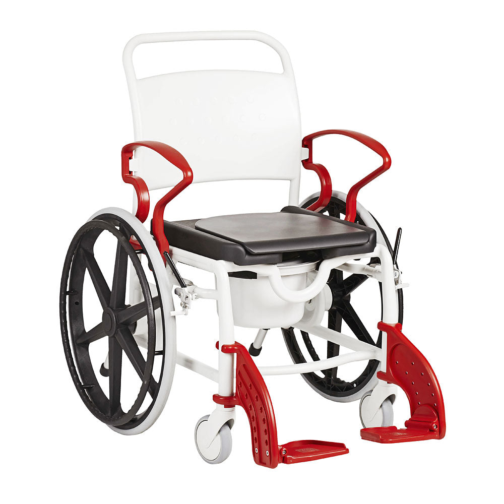 Rebotec Genf, Self Propelled Shower Commode Wheelchair – Image 3