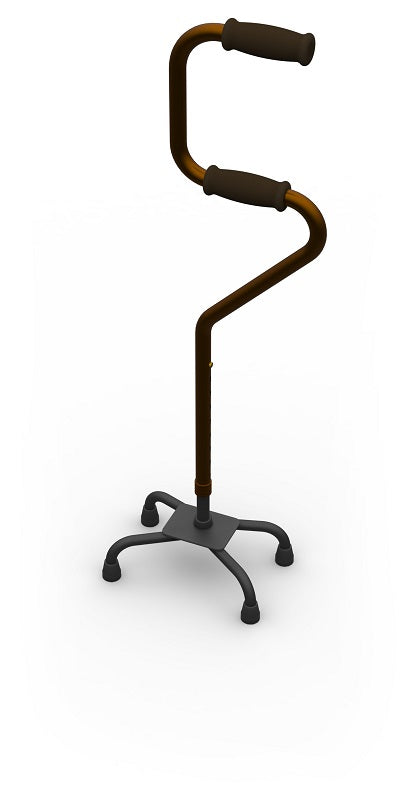 Crooked Quad Cane with Hand Strap product view