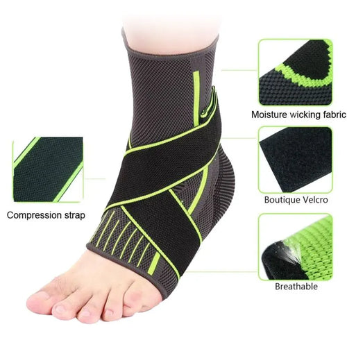 Bodyassist Contoured Ankle Support with Strap - rehabilitation and recovery product