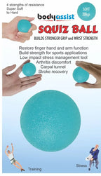 Body Assist Squiz Ball Hand Exerciser Strength Training - rehabilitation and recovery product