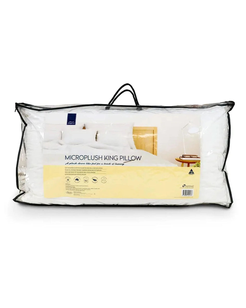 Cloud Support Microplush King Pillow – Medium Support, 50 × 90 × 24 cm