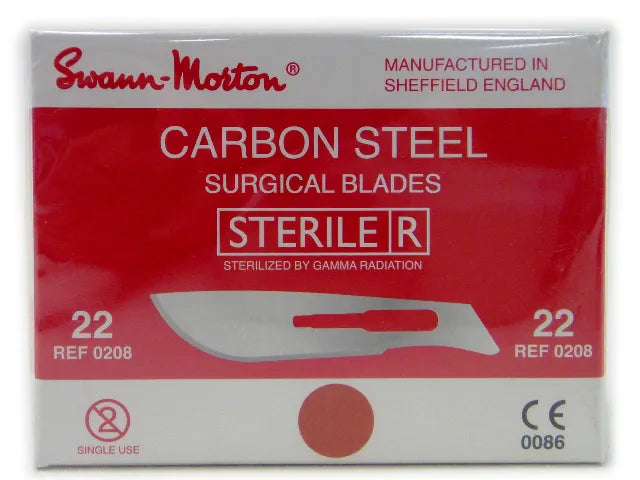 Swann Morton Scalpel Blade Carbon Steel Sterile Professional Surgical Blade for Clinical Use