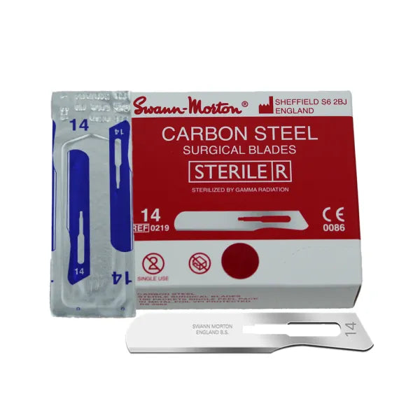 Swann Morton Scalpel Blade Carbon Steel Sterile Professional Surgical Blade for Clinical Use