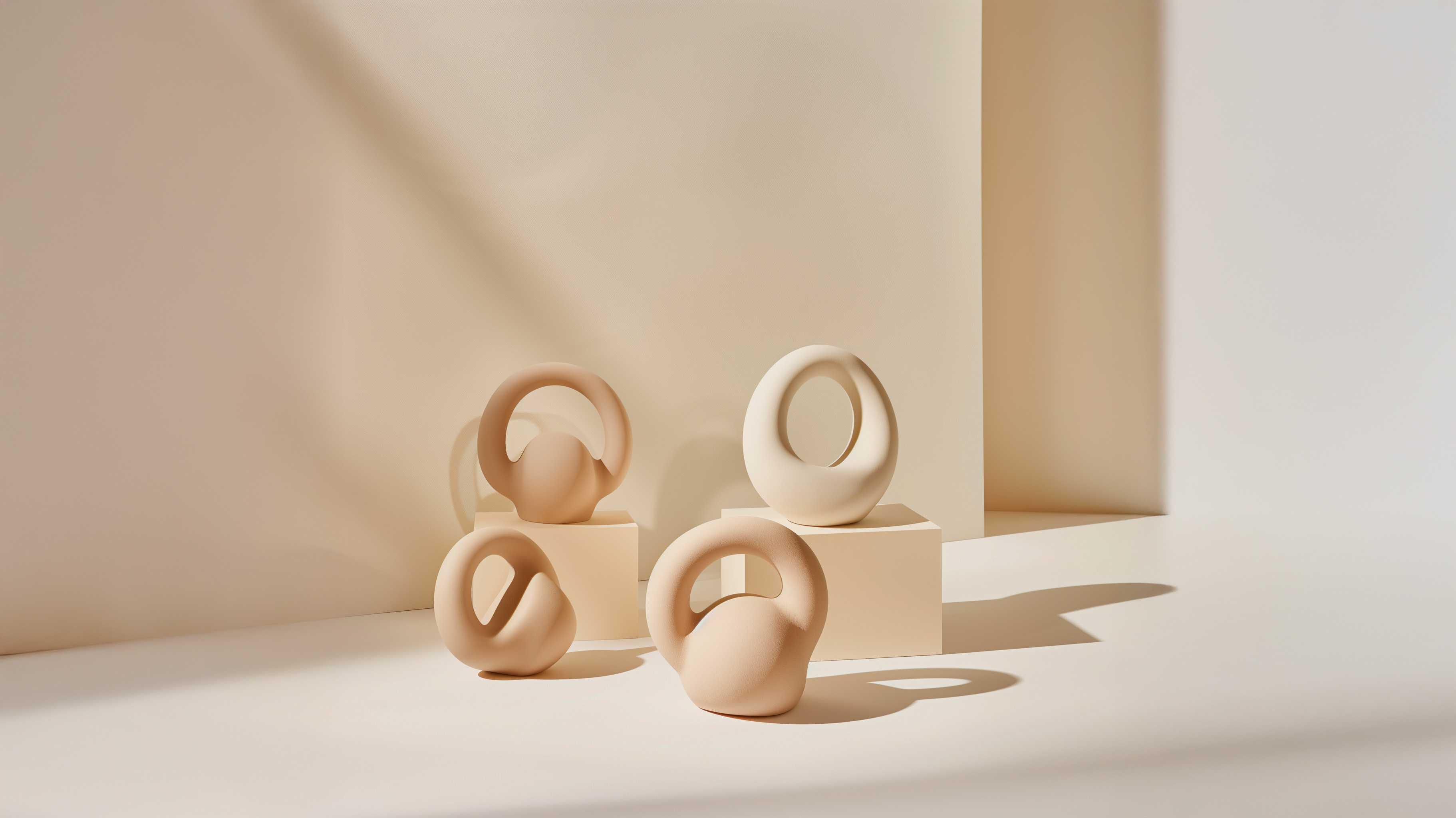 Soft beige ergonomic hand weights for home rehab and gentle strength training