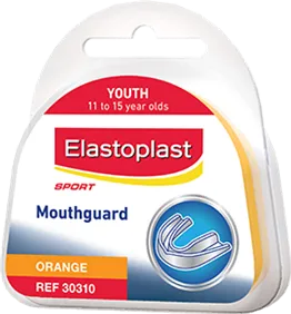 Elastoplast Youth Sports Mouthguard Boil and Bite Custom Fit Mouth Protection for Junior Athletes