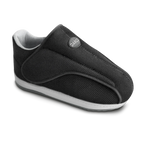 Darco AllRound black post-operative shoe with seamless interior, wide opening, closed-toe design, and non-slip EVA outsole.