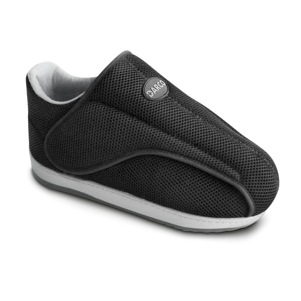 Darco AllRound black post-operative shoe with seamless interior, wide opening, closed-toe design, and non-slip EVA outsole.
