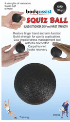 Body Assist Squiz Ball Hand Exerciser Strength Training - rehabilitation and recovery product