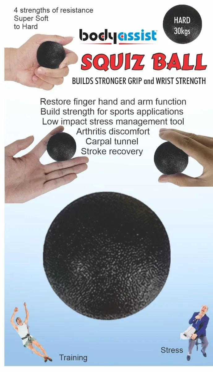 Body Assist Squiz Ball Hand Exerciser Strength Training - rehabilitation and recovery product