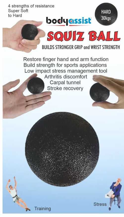 Body Assist Squiz Ball Hand Exerciser Strength Training - rehabilitation and recovery product