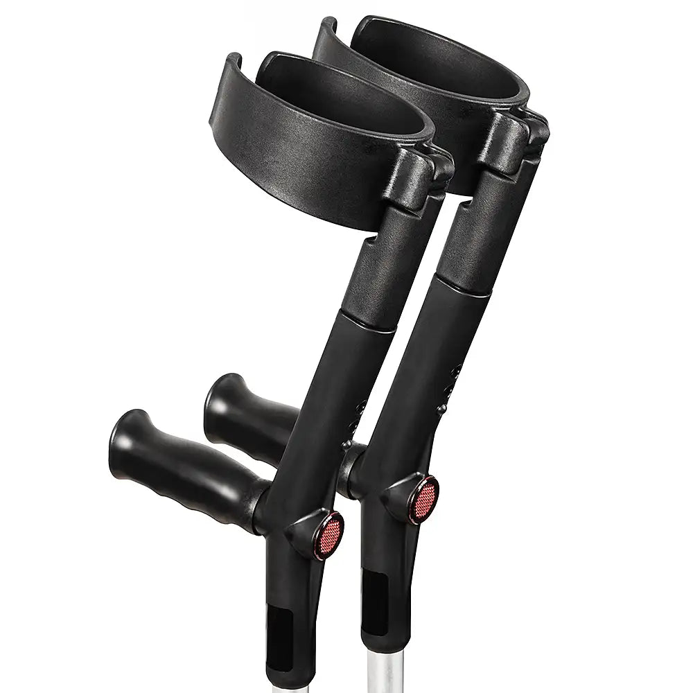 Rebotec Safe-In-Soft, Forearm Crutches with Safety Cuff & Hinge – Image 3