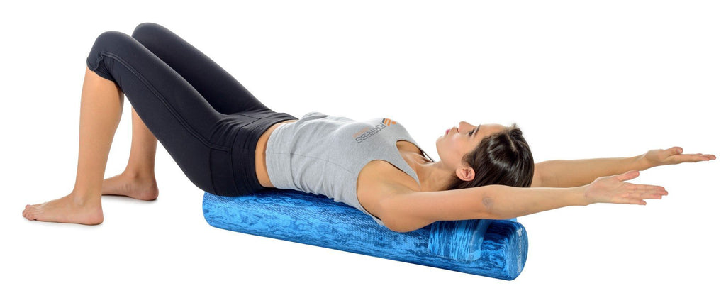 Fortress Medium Round Foam Roller / Solid Blue – product image 7