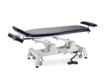 Fortress Stability Contour Massage Table / White Frame / Navy Upholstery