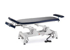 Fortress Stability Contour Massage Table / White Frame / Navy Upholstery
