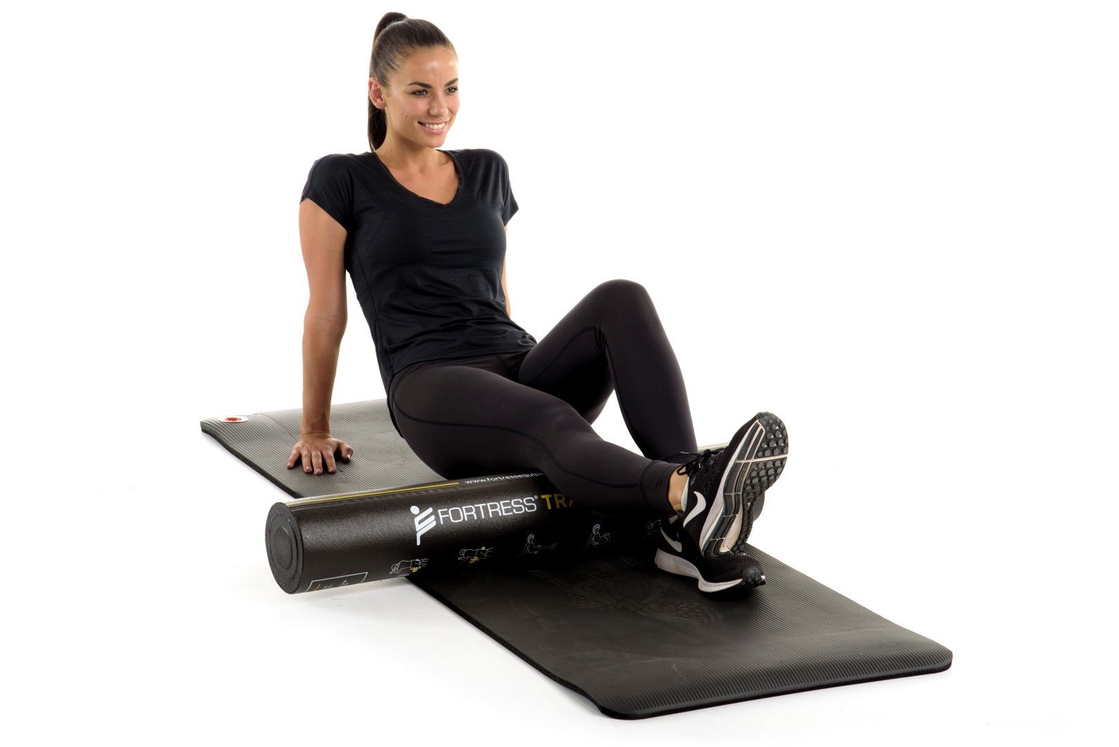 Fortress Trainer Foam Roller / 90CM X 15CM / Black – product image 11