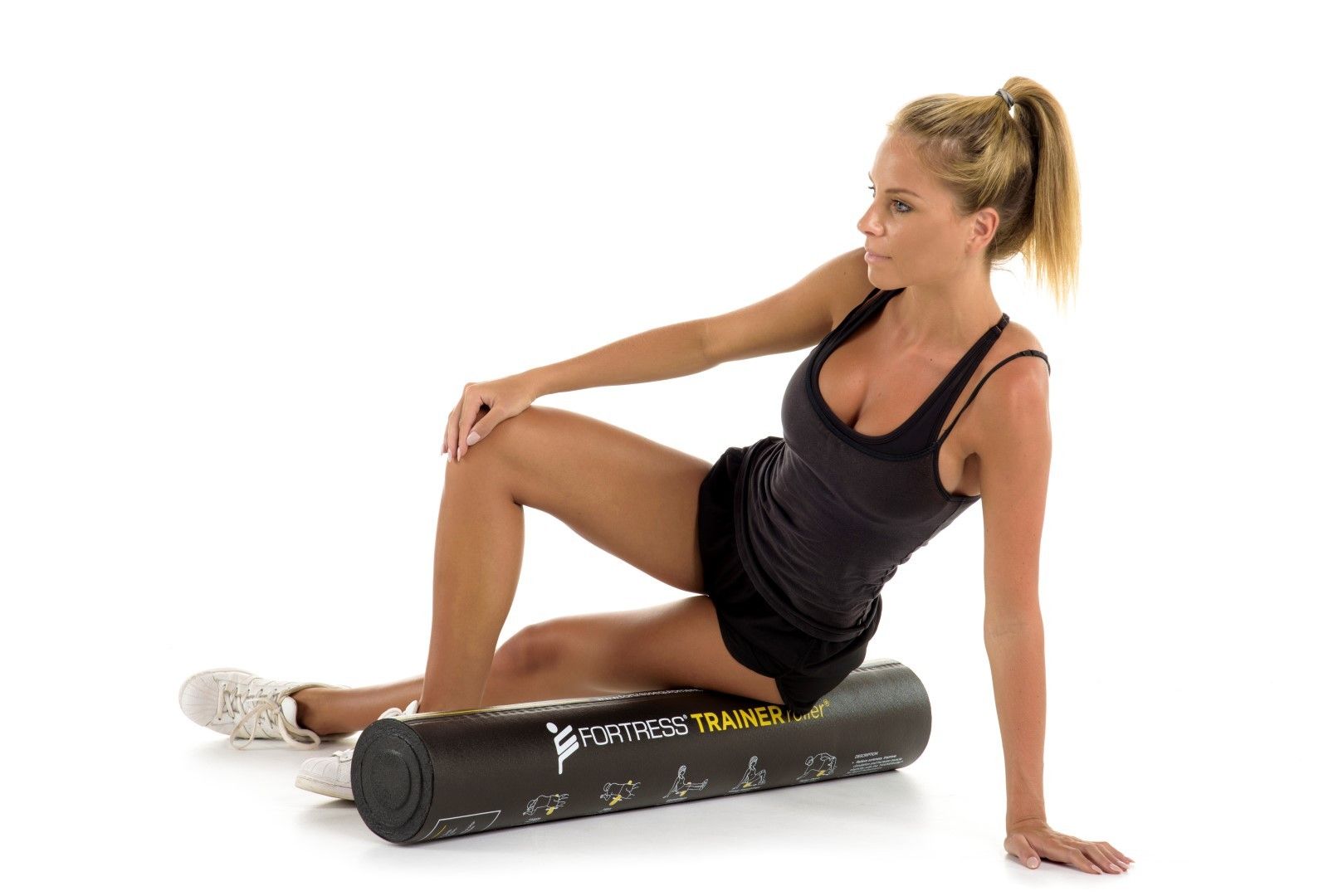 Fortress Trainer Foam Roller / 90CM X 15CM / Black – product image 13
