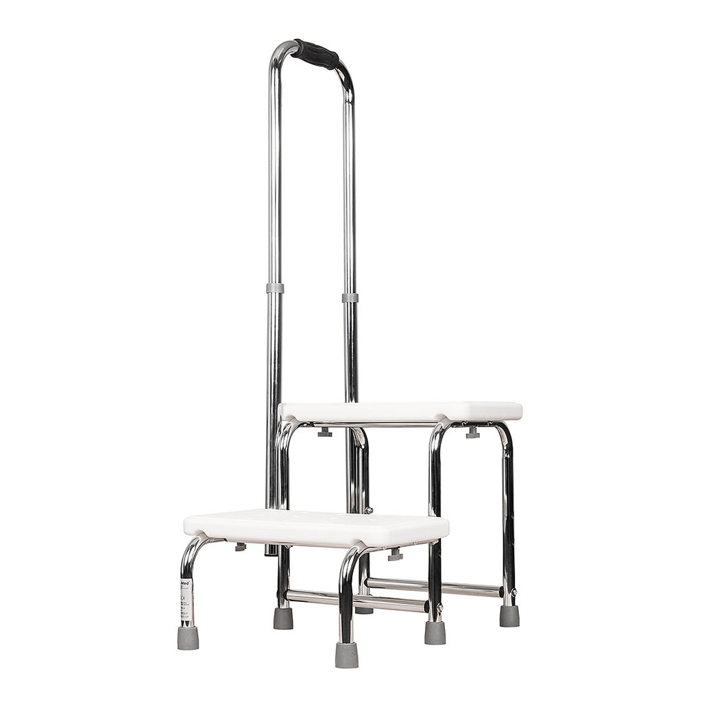 Two Step Stool with Handrail – DJMed