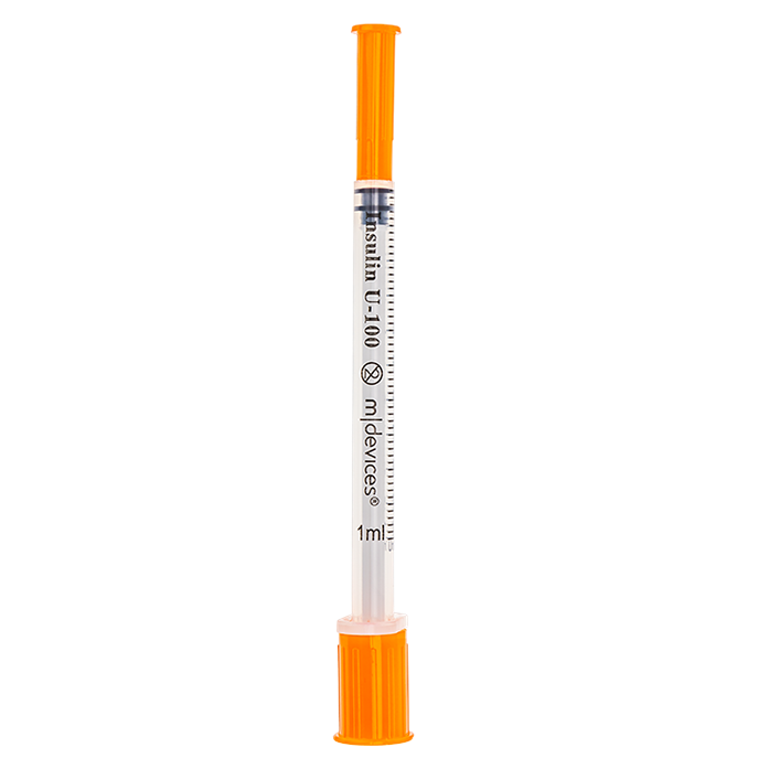 Insulin Syringe with Fixed Needle, Box of 100 – Image 2