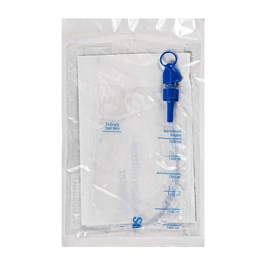 Intermittent Catheter System, Pre Lubricated Gel, 1500mL Bag - 14Fr (Green) – Image 2