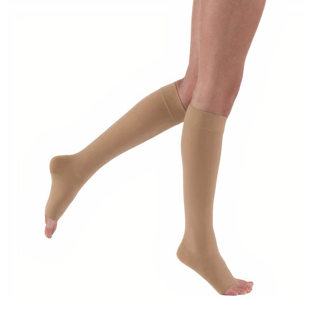 JOBST Relief knee high open toe compression stocking 15–20 mmHg