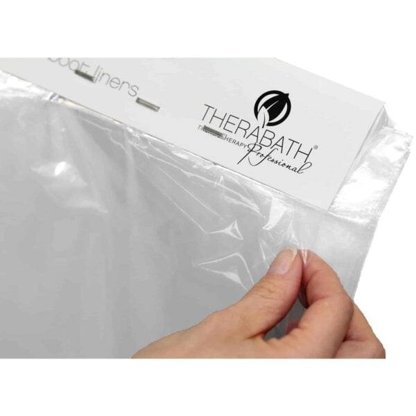 Therabath disposable liner close up