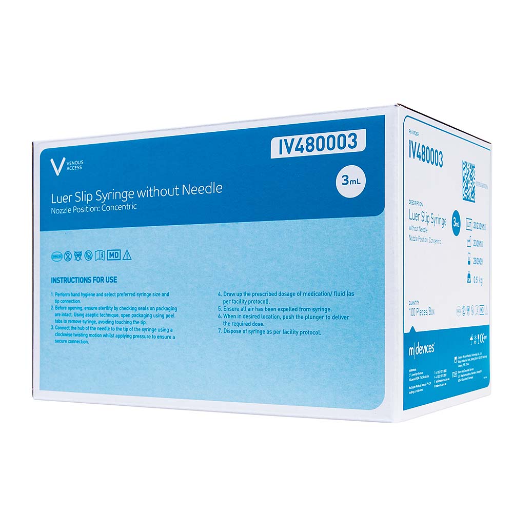 Luer Slip Syringes, Box of 100 – Image 7