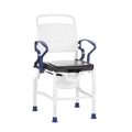 Rebotec Konstanz, Shower Commode Chair with PU Soft Seat – Rebotec