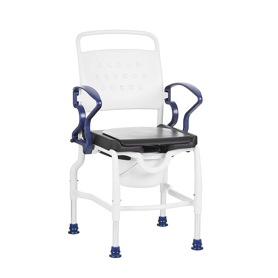 Rebotec Konstanz, Shower Commode Chair with PU Soft Seat – Rebotec