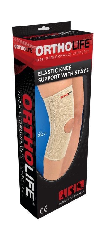 Ortholife Elastic Knee Brace with Splints – product image 3