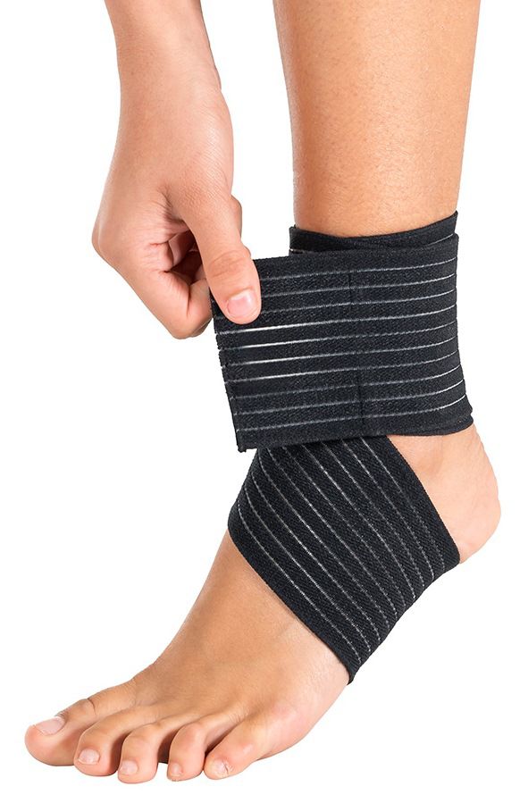 Ortholife Elastic Ankle Wrap / Black – Universal