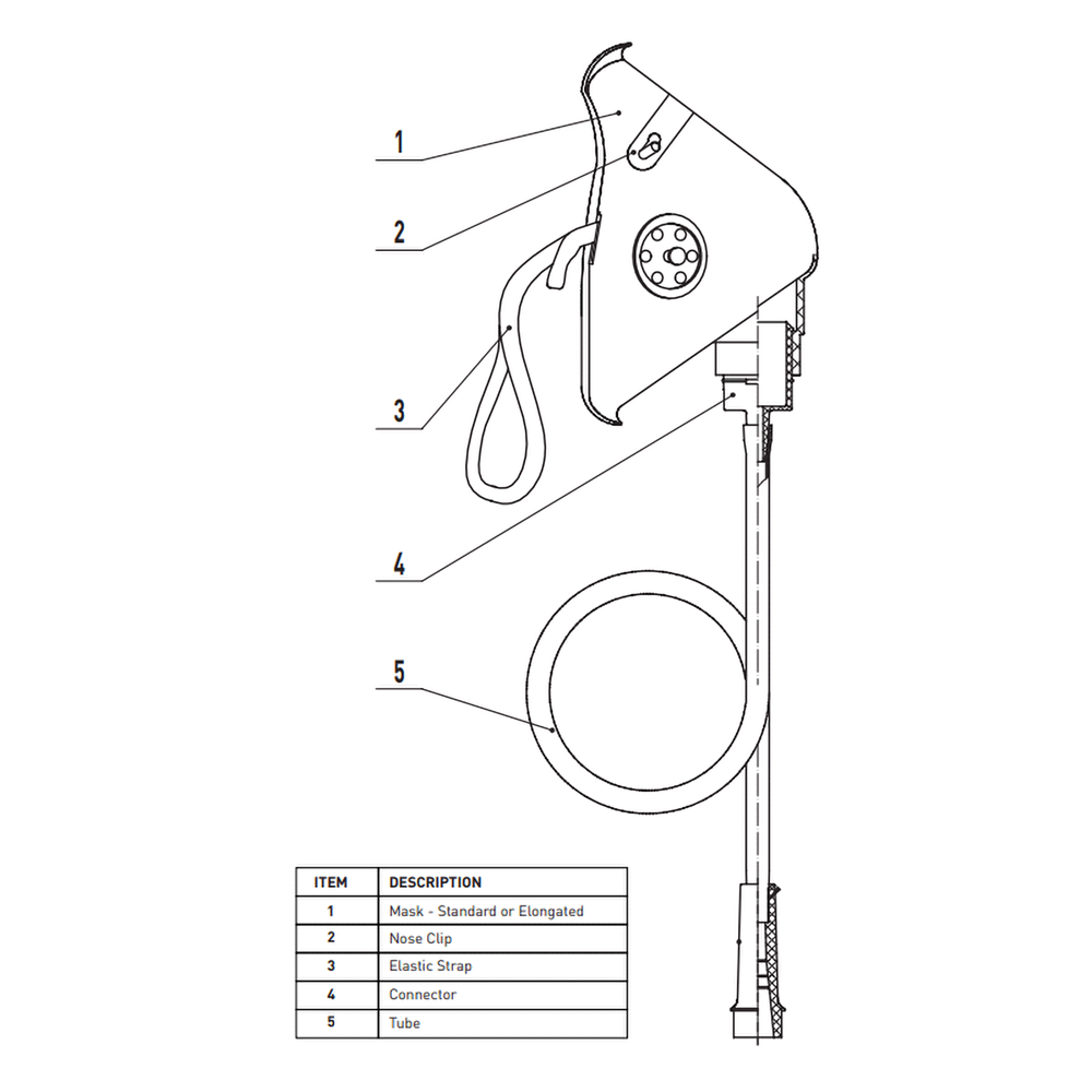 Oxygen Mask With Tubing – Image 6