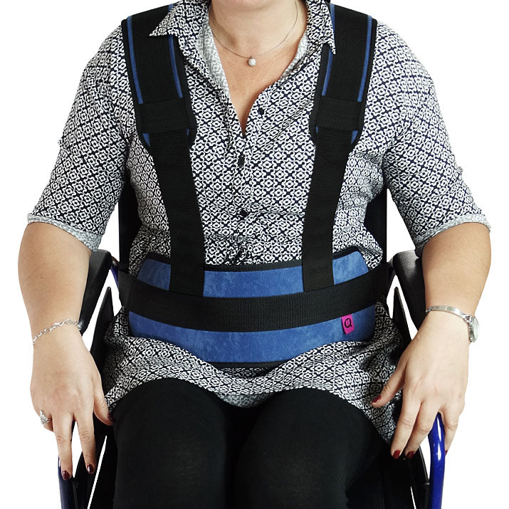 Padded Wheelchair Belt with Shoulder Straps – Image 2