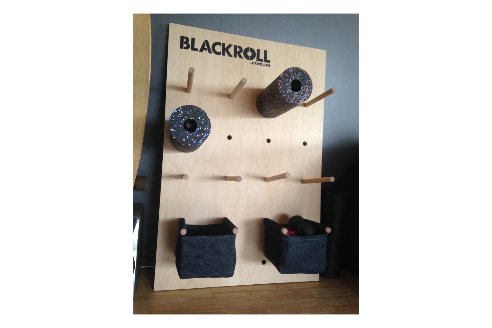 Blackroll Storage Peg Board Set Large with rollers