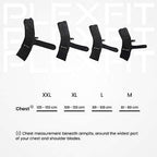 Plexfit adult sling size guide in centimetres