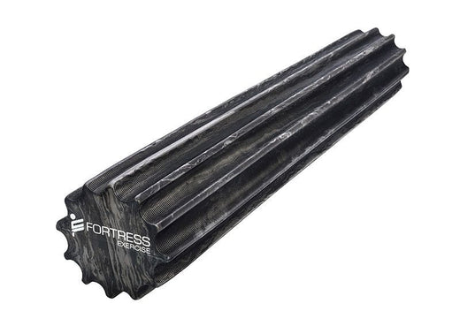 Fortress Long Round Spikey Foam Roller - Grey/Black